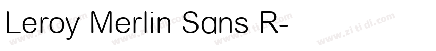 Leroy Merlin Sans R字体转换